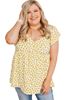 Immagine di PLUS SIZE FLORAL BABYDOLL TOP